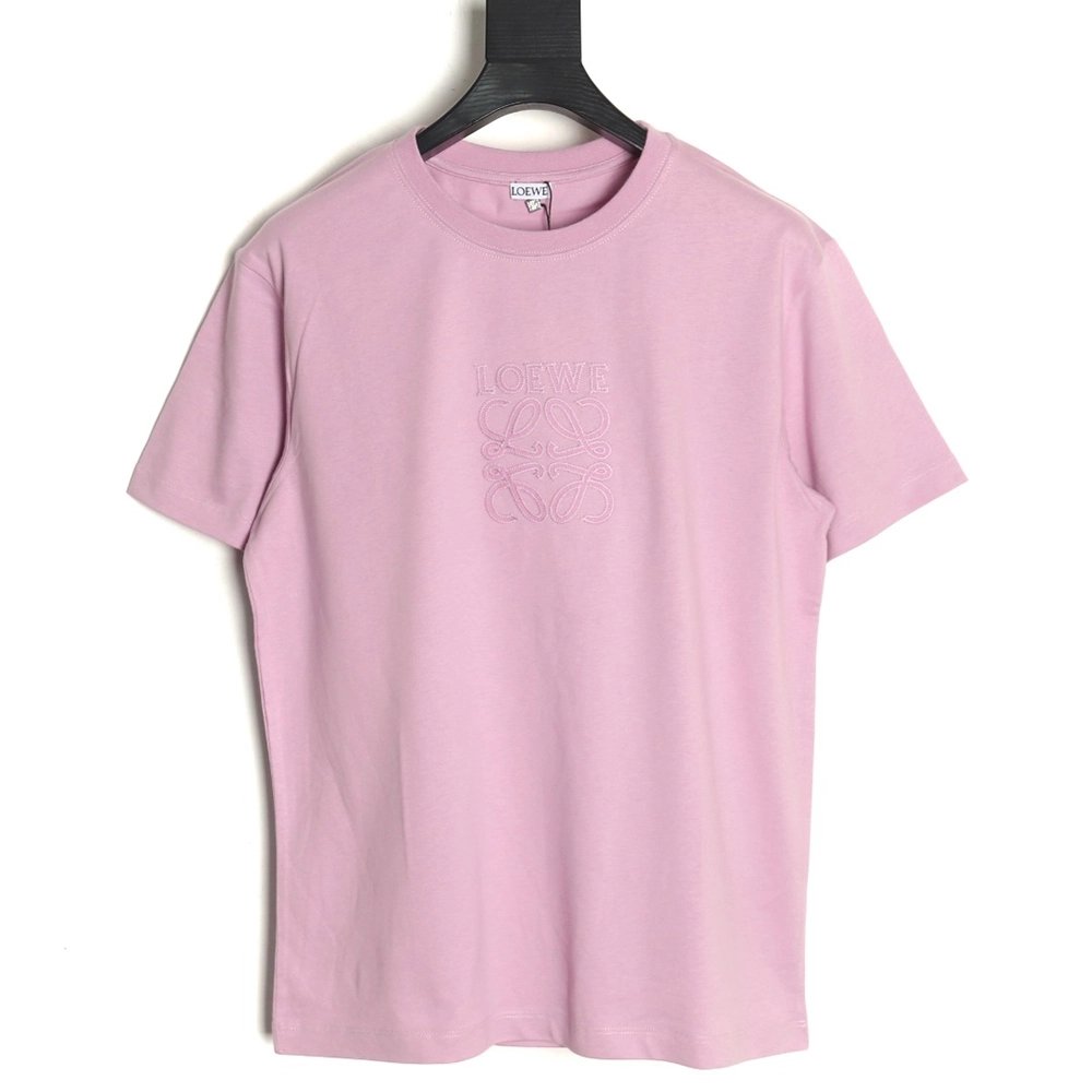 Loewe chest large embroidery short sleeve Tshirt,Loewe T Shirt,Tshirt,Hiqh quality low price,free shipping
