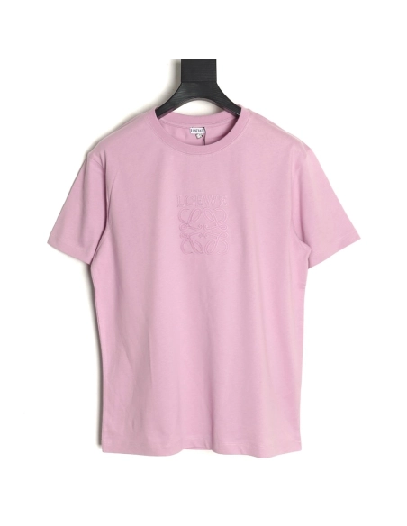 Loewe chest large embroidery short sleeve Tshirt,Loewe T Shirt,Tshirt,Hiqh quality low price,free shipping