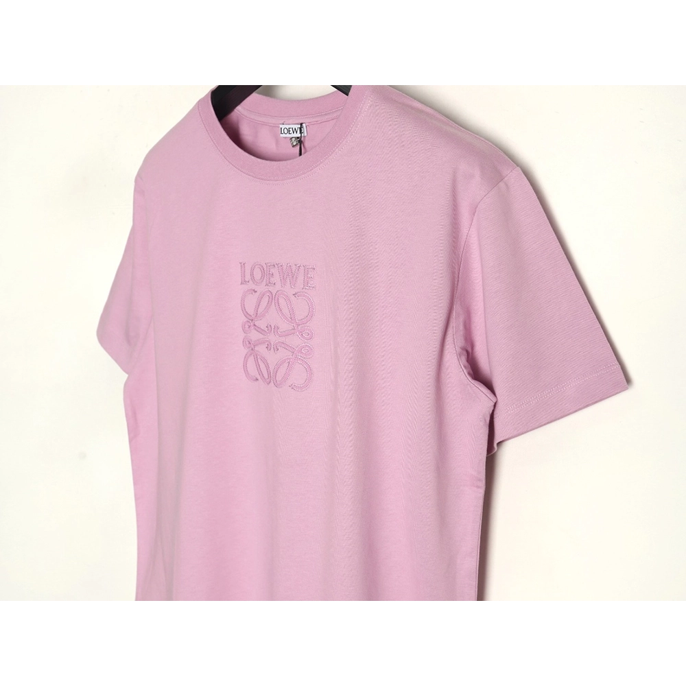 Loewe chest large embroidery short sleeve Tshirt,Loewe T Shirt,Tshirt,Hiqh quality low price,free shipping