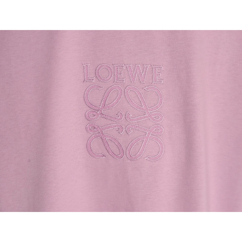 Loewe chest large embroidery short sleeve Tshirt,Loewe T Shirt,Tshirt,Hiqh quality low price,free shipping