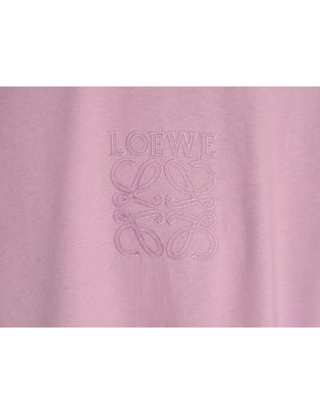 Loewe chest large embroidery short sleeve Tshirt,Loewe T Shirt,Tshirt,Hiqh quality low price,free shipping