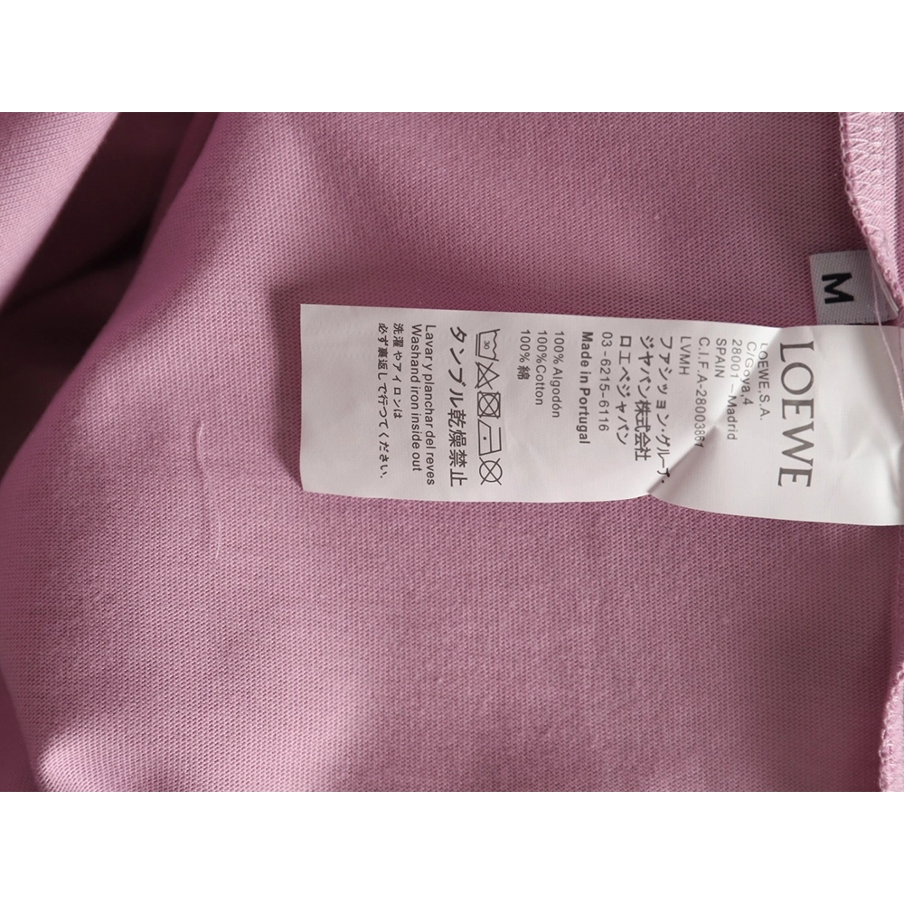 Loewe chest large embroidery short sleeve Tshirt,Loewe T Shirt,Tshirt,Hiqh quality low price,free shipping