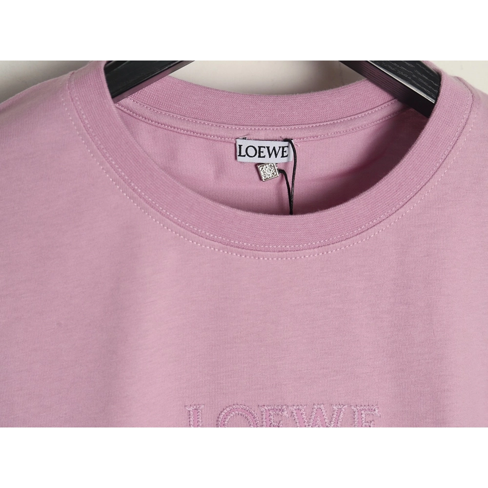 Loewe chest large embroidery short sleeve Tshirt,Loewe T Shirt,Tshirt,Hiqh quality low price,free shipping