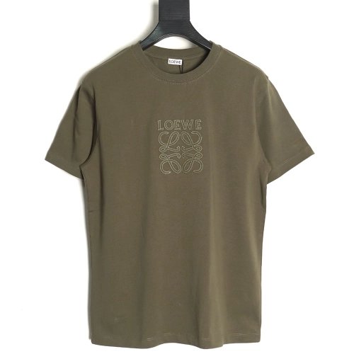 Loewe chest large embroidery short sleeve Tshirt,Loewe T Shirt,Tshirt,Hiqh quality low price,free shipping