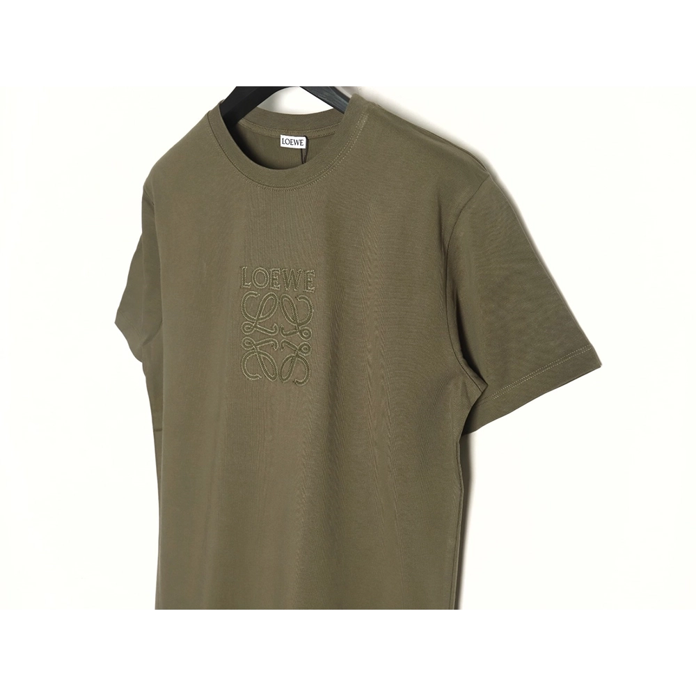 Loewe chest large embroidery short sleeve Tshirt,Loewe T Shirt,Tshirt,Hiqh quality low price,free shipping