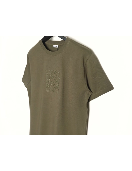 Loewe chest large embroidery short sleeve Tshirt,Loewe T Shirt,Tshirt,Hiqh quality low price,free shipping