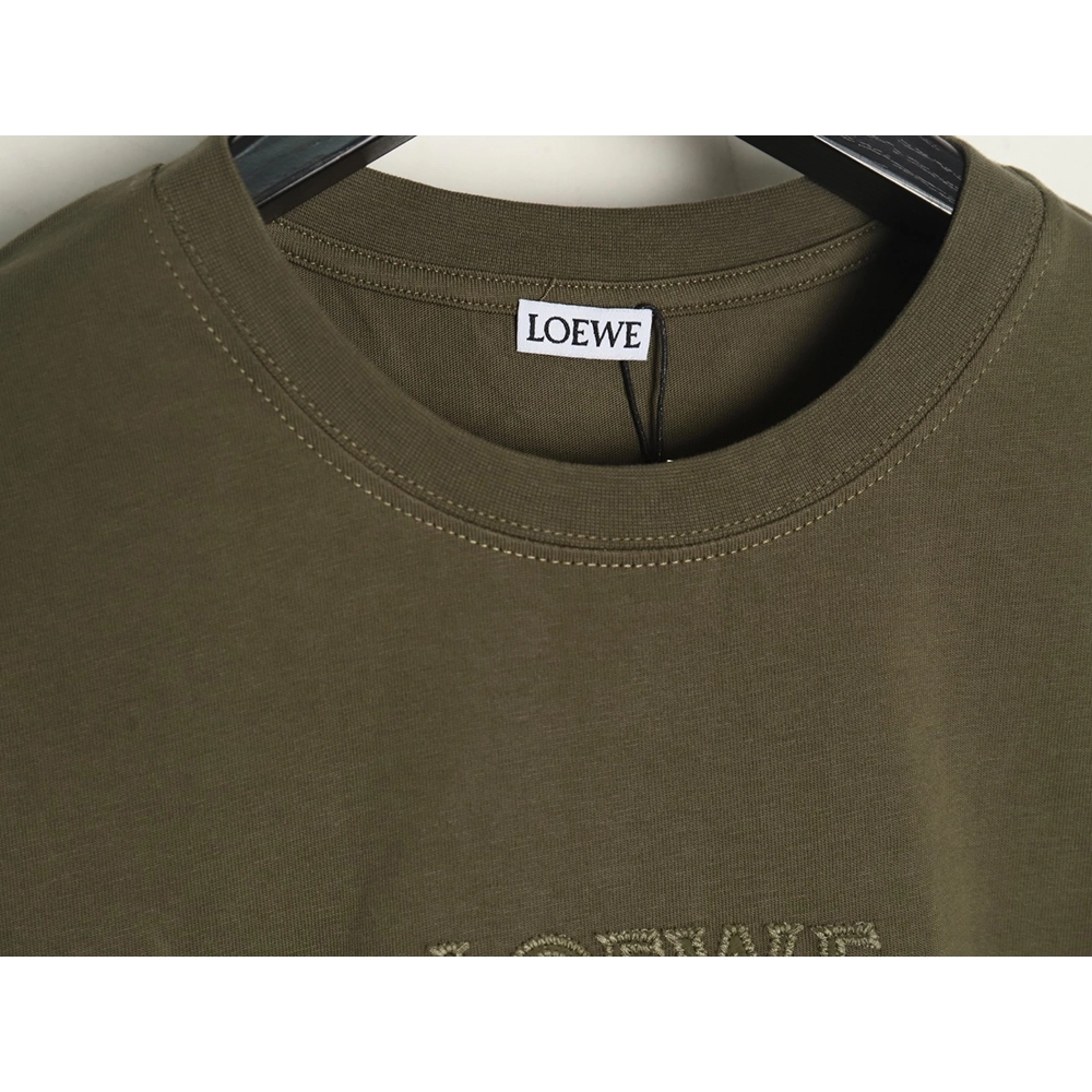 Loewe chest large embroidery short sleeve Tshirt,Loewe T Shirt,Tshirt,Hiqh quality low price,free shipping