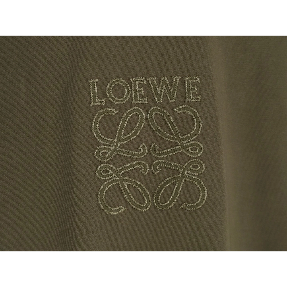 Loewe chest large embroidery short sleeve Tshirt,Loewe T Shirt,Tshirt,Hiqh quality low price,free shipping