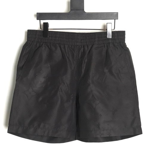 Louis Vuitton dark pattern all over print nylon beach shorts,Louis Vuitton Shorts,Shorts,Hiqh quality low price,free shipping