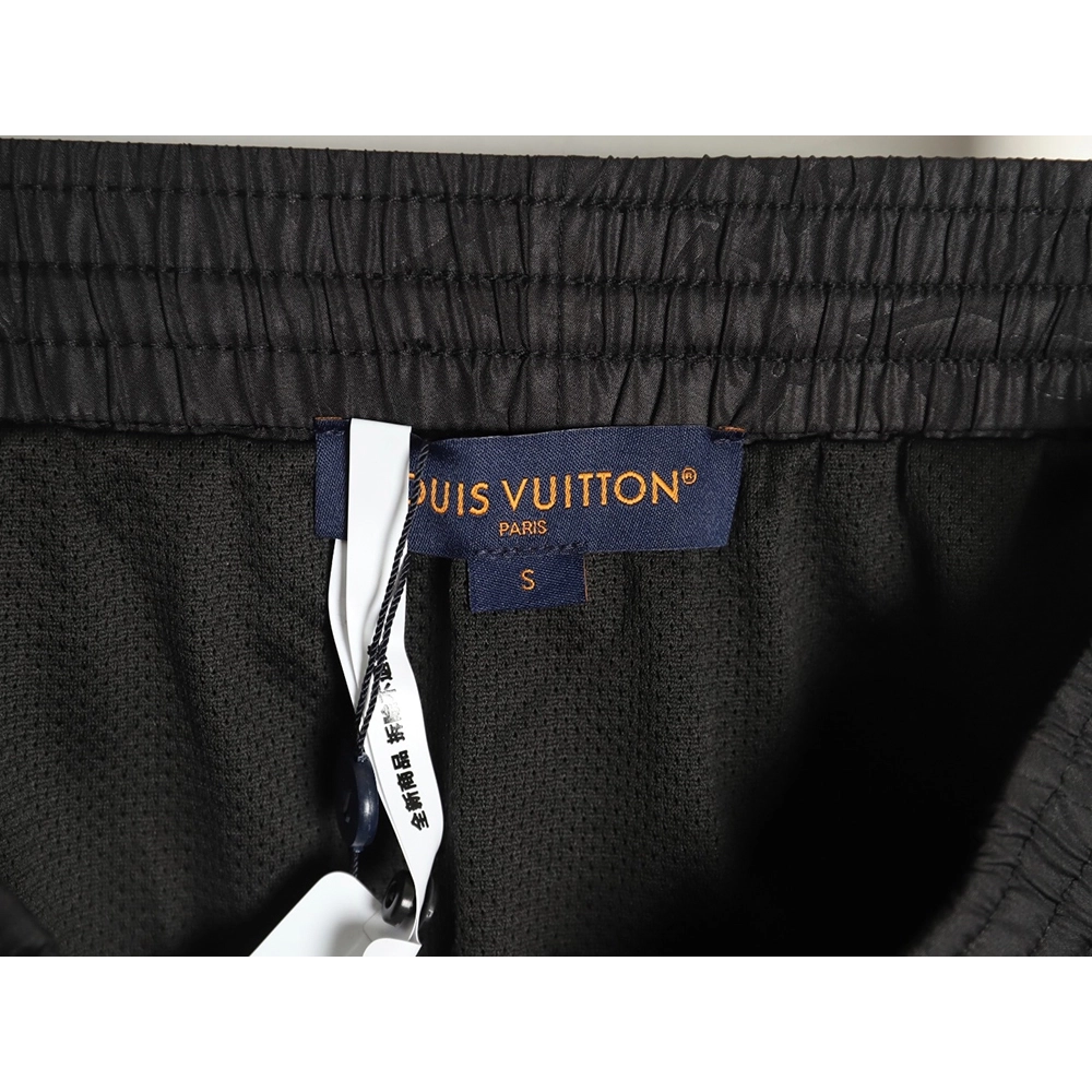 Louis Vuitton dark pattern all over print nylon beach shorts,Louis Vuitton Shorts,Shorts,Hiqh quality low price,free shipping