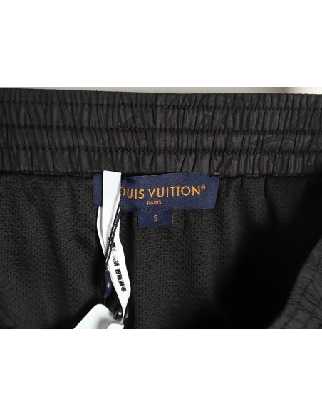 Louis Vuitton dark pattern all over print nylon beach shorts,Louis Vuitton Shorts,Shorts,Hiqh quality low price,free shipping