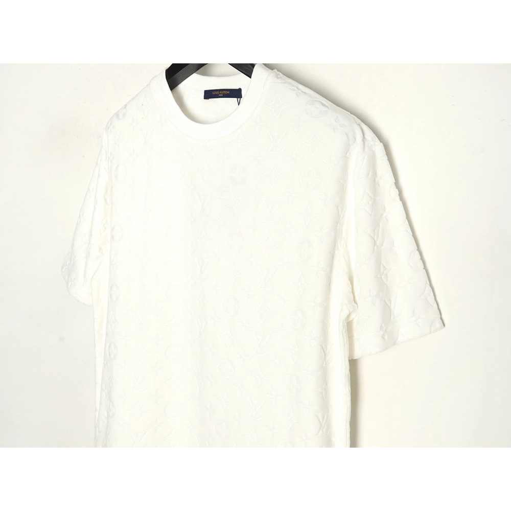 Louis Vuitton towel flocked presbyopia jacquard short sleeves,Louis Vuitton T Shirt,Tshirt,Hiqh quality low price,free shipping