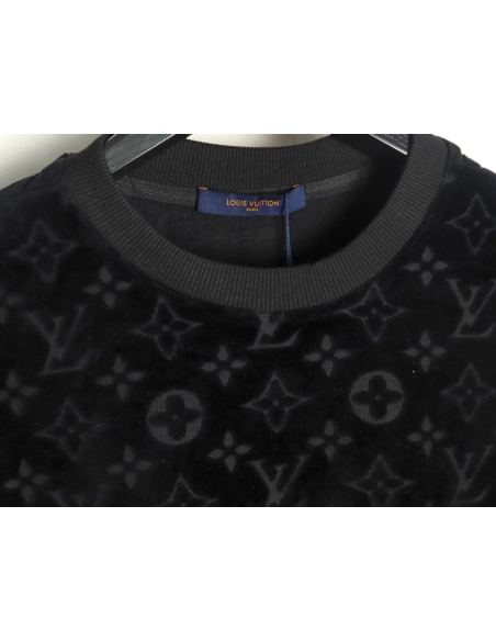 Louis Vuitton towel flocked presbyopia jacquard short sleeves,Louis Vuitton T Shirt,Tshirt,Hiqh quality low price,free shipping