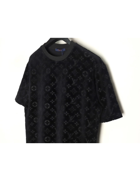 Louis Vuitton towel flocked presbyopia jacquard short sleeves,Louis Vuitton T Shirt,Tshirt,Hiqh quality low price,free shipping