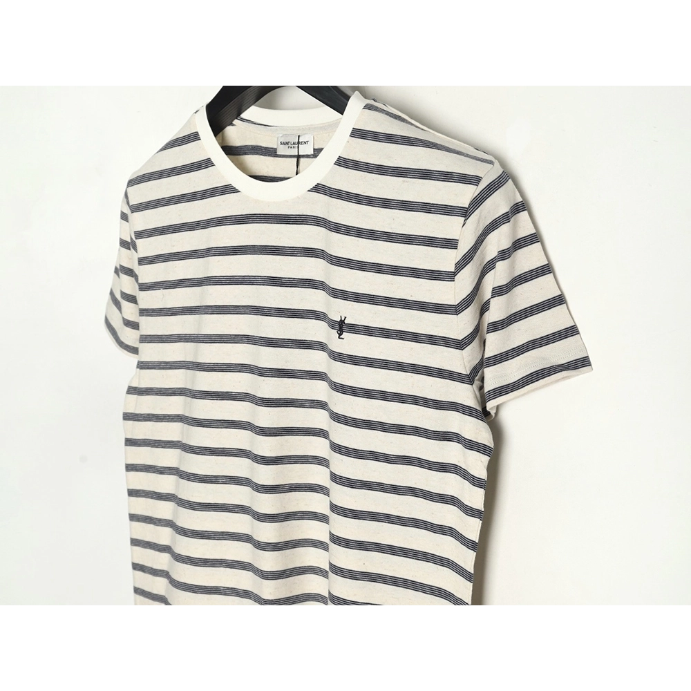 Saint Laurent black and white striped shortsleeved Tshirt,Saint Laurent T Shirt,Tshirt,Hiqh quality low price,free shipping