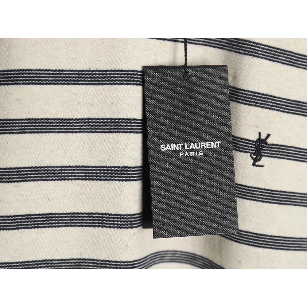 Saint Laurent black and white striped shortsleeved Tshirt,Saint Laurent T Shirt,Tshirt,Hiqh quality low price,free shipping