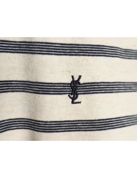Saint Laurent black and white striped shortsleeved Tshirt,Saint Laurent T Shirt,Tshirt,Hiqh quality low price,free shipping
