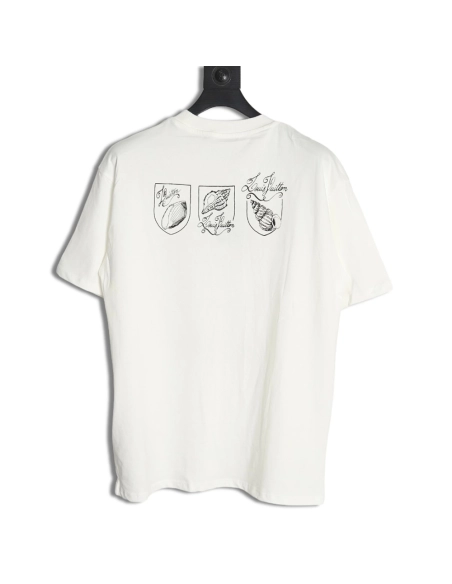 Louis Vuitton Conch Shell Lettering Printed Round Neck Short Sleeve TShirt,Louis Vuitton T Shirt,Tshirt,Hiqh quality low price,f