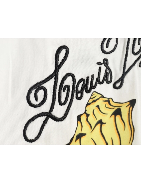 Louis Vuitton Conch Shell Lettering Printed Round Neck Short Sleeve TShirt,Louis Vuitton T Shirt,Tshirt,Hiqh quality low price,f