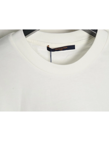 Louis Vuitton Conch Shell Lettering Printed Round Neck Short Sleeve TShirt,Louis Vuitton T Shirt,Tshirt,Hiqh quality low price,f