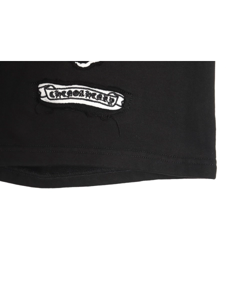 Chrome Hearts Horseshoe Distressed Sanskrit Shorts,Chrome Hearts Short,Shorts,Hiqh quality low price,free shipping