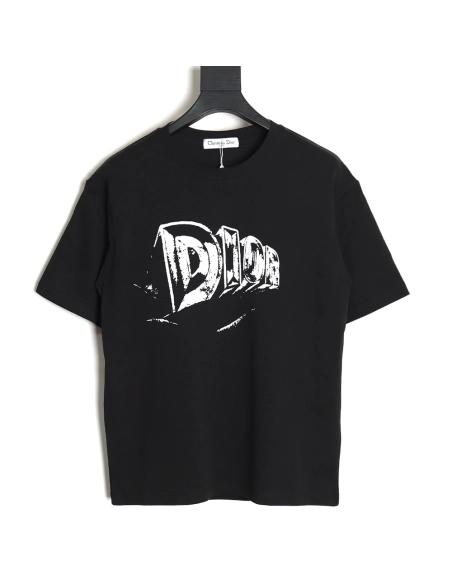 Dior handpainted lettering shortsleeved Tshirt,Dior T Shirt,Tshirt,Hiqh quality low price,free shipping