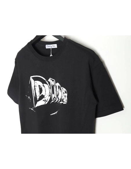 Dior handpainted lettering shortsleeved Tshirt,Dior T Shirt,Tshirt,Hiqh quality low price,free shipping