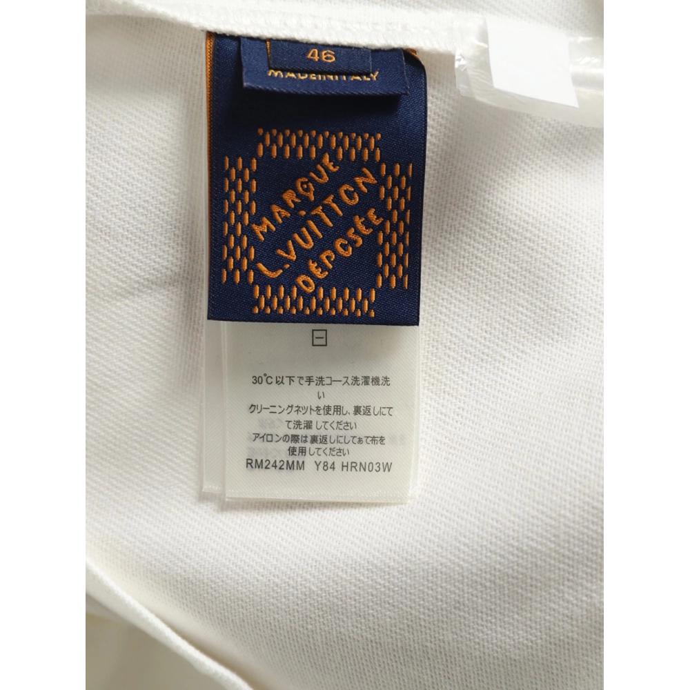 Louis Vuitton leather label pocket short sleeve denim shirt,Louis Vuitton Shirt,Shirt,Hiqh quality low price,free shipping