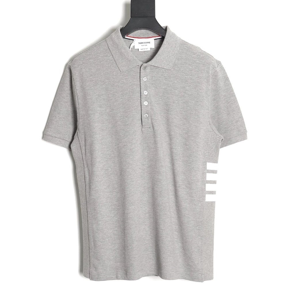 Thom Browne classic side fourbar Polo short sleeve,Thom Browne Shirt,Shirt,Hiqh quality low price,free shipping