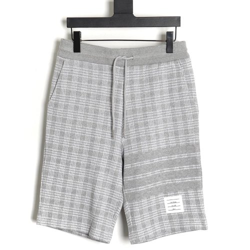 Thom Browne houndstooth jacquard striped shorts,Thom Browne Shirt,Shirt,Hiqh quality low price,free shipping