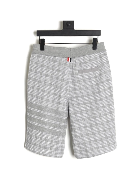 Thom Browne houndstooth jacquard striped shorts,Thom Browne Shirt,Shirt,Hiqh quality low price,free shipping