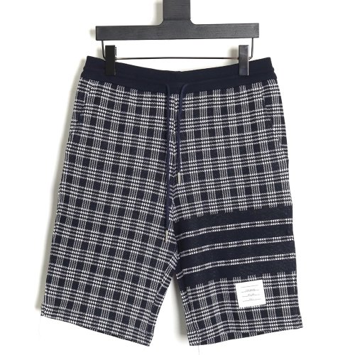 Thom Browne houndstooth jacquard striped shorts,Thom Browne Shirt,Shirt,Hiqh quality low price,free shipping