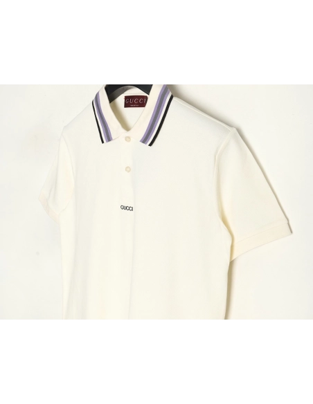 Gucci simple lettering shortsleeved POLO shirt,Gucci Polo Shirt,Shirt,Hiqh quality low price,free shipping