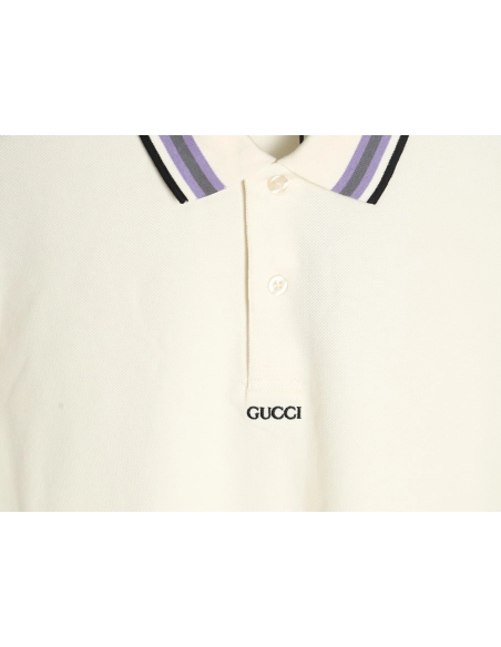 Gucci simple lettering shortsleeved POLO shirt,Gucci Polo Shirt,Shirt,Hiqh quality low price,free shipping
