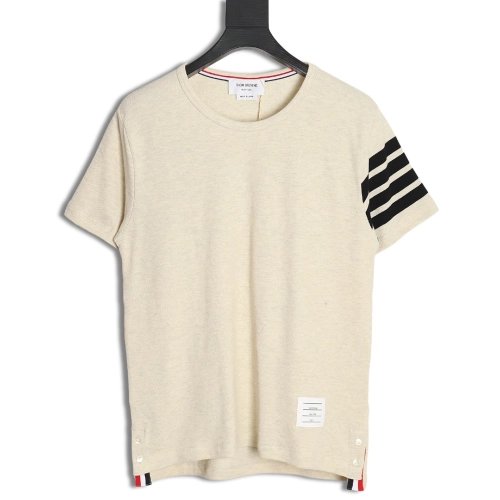 Thom Browne Classic Four Bars Crew Neck Short Sleeves,Thom Browne T Shirt,Tshirt,Hiqh quality low price,free shipping