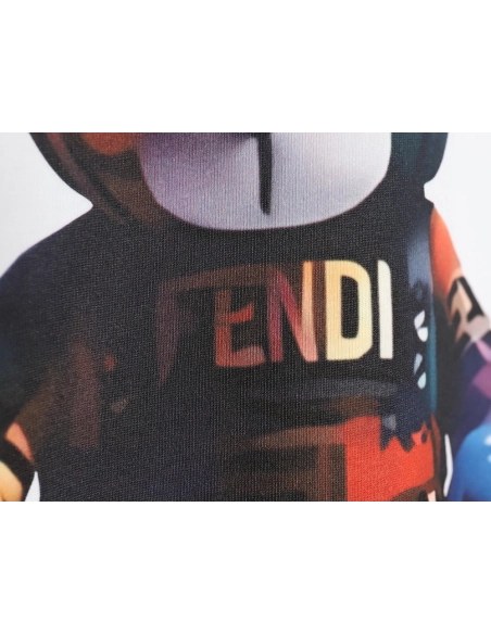 Fendi Colorful Bear Short Sleeve TShirt,Fendi T Shirt,Tshirt,Hiqh quality low price,free shipping