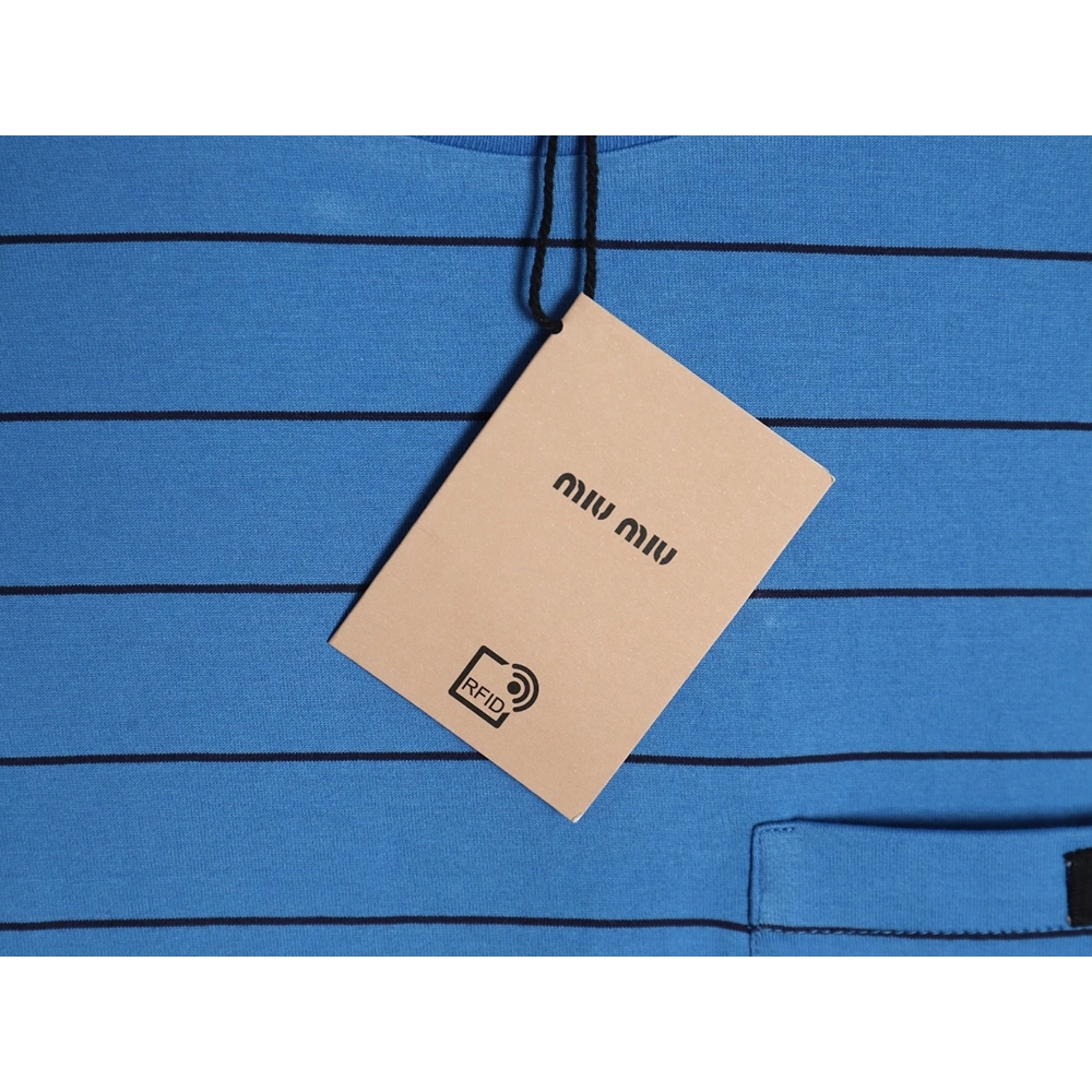 Miu Miu striped contrast shortsleeved Tshirt,Louis Vuitton T Shirt,Tshirt,Hiqh quality low price,free shipping