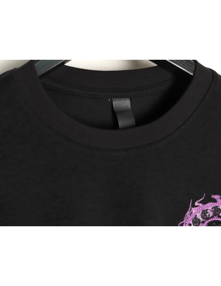 Chrome Hearts Purple Horseshoe Short Sleeve T-Shirt,Chrome Hearts