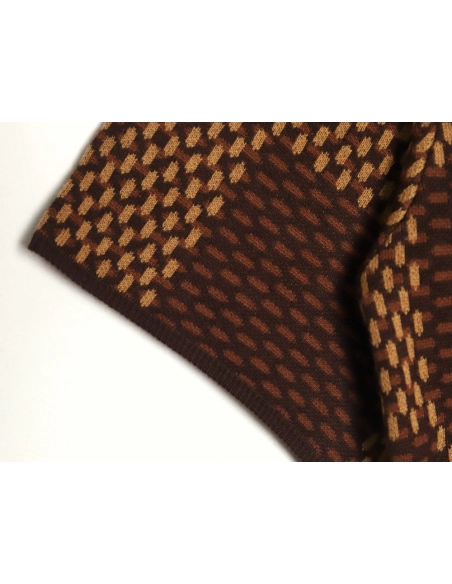 Louis Vuitton Pharrell diamond logo checkerboard knit short-sleeve,Louis Vuitton