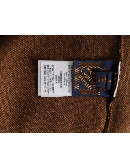 Louis Vuitton Pharrell diamond logo checkerboard knit short-sleeve,Louis Vuitton