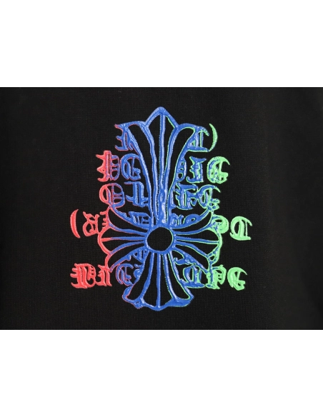 Chrome Hearts Sanskrit Cross Color Foam Printed T-Shirt TSK1,Chrome Hearts