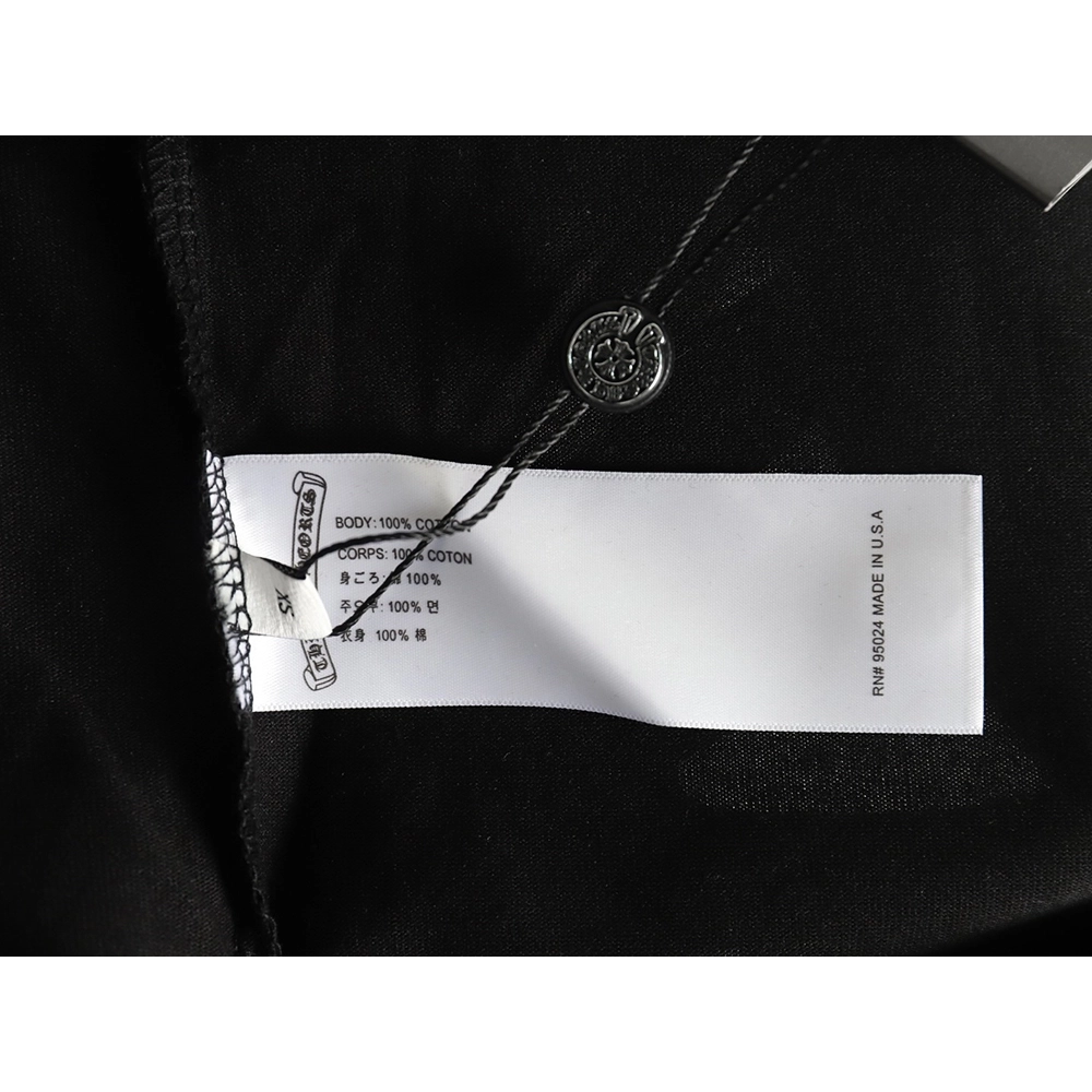 Chrome Hearts Sanskrit Cross Color Foam Printed T-Shirt TSK1,Chrome Hearts