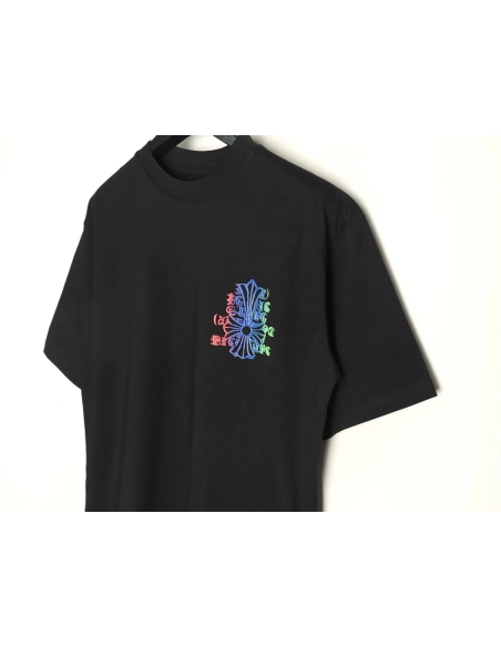 Chrome Hearts Sanskrit Cross Color Foam Printed T-Shirt TSK1,Chrome Hearts