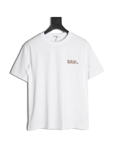 Dior Year of the Snake Limited Edition Embroidered Short Sleeve,Dior