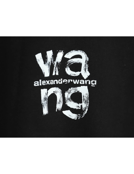 Alexander Wang Painted Lettering Short Sleeve T-Shirt TSK1,Alexander Wang