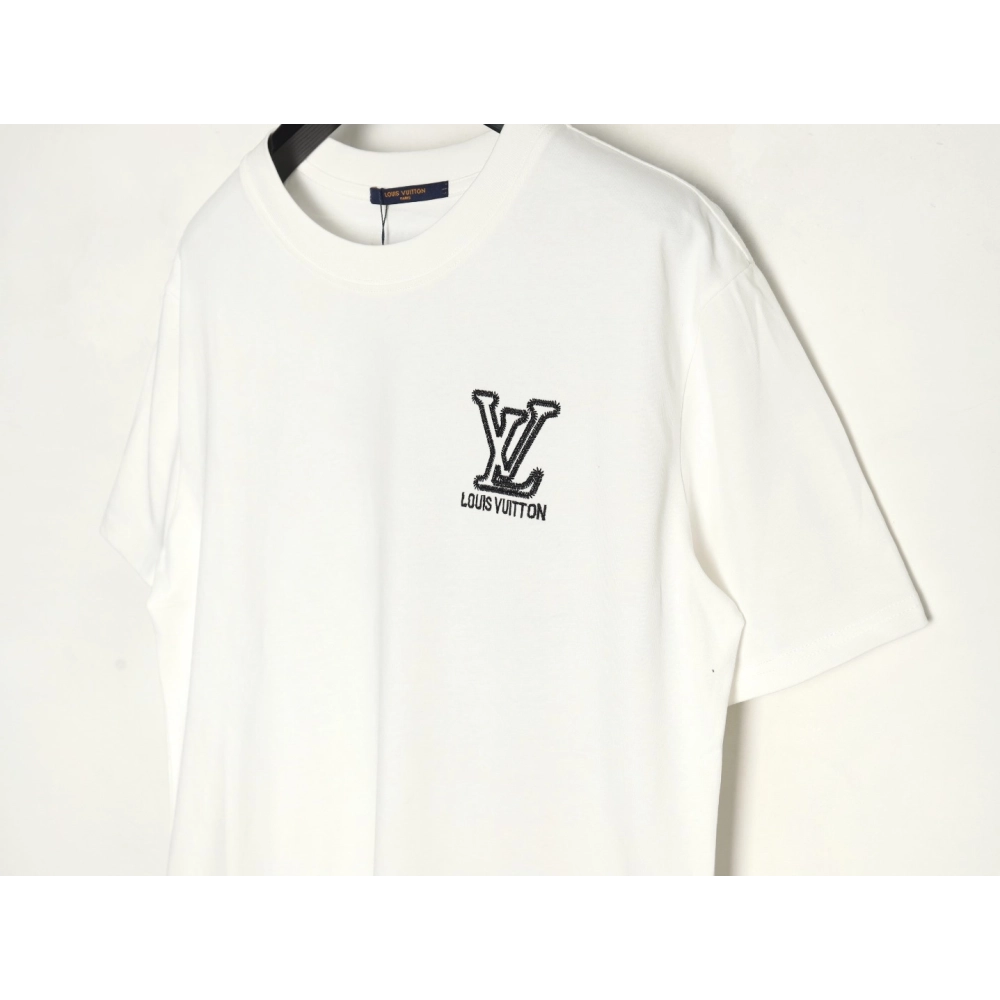 Louis Vuitton embroidered monogram logo short sleeves,Louis Vuitton