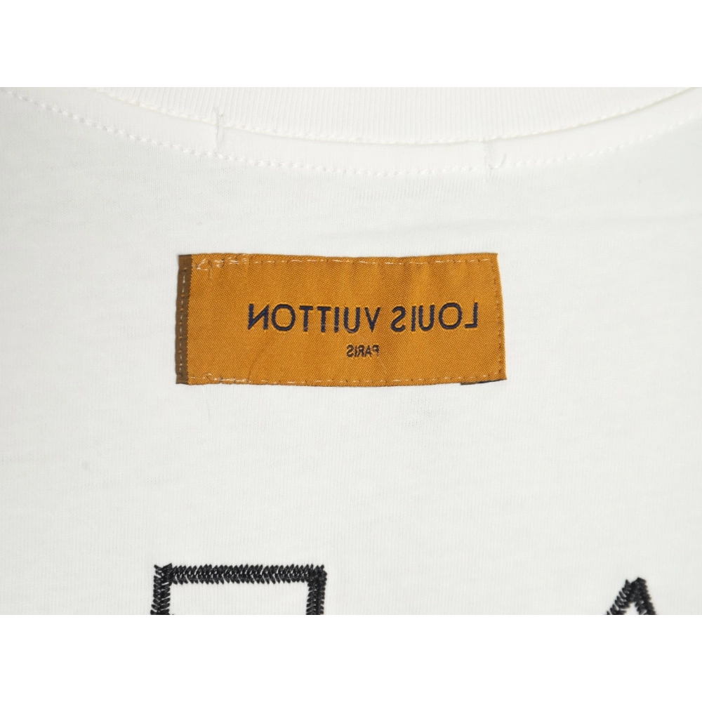 Louis Vuitton embroidered monogram logo short sleeves,Louis Vuitton