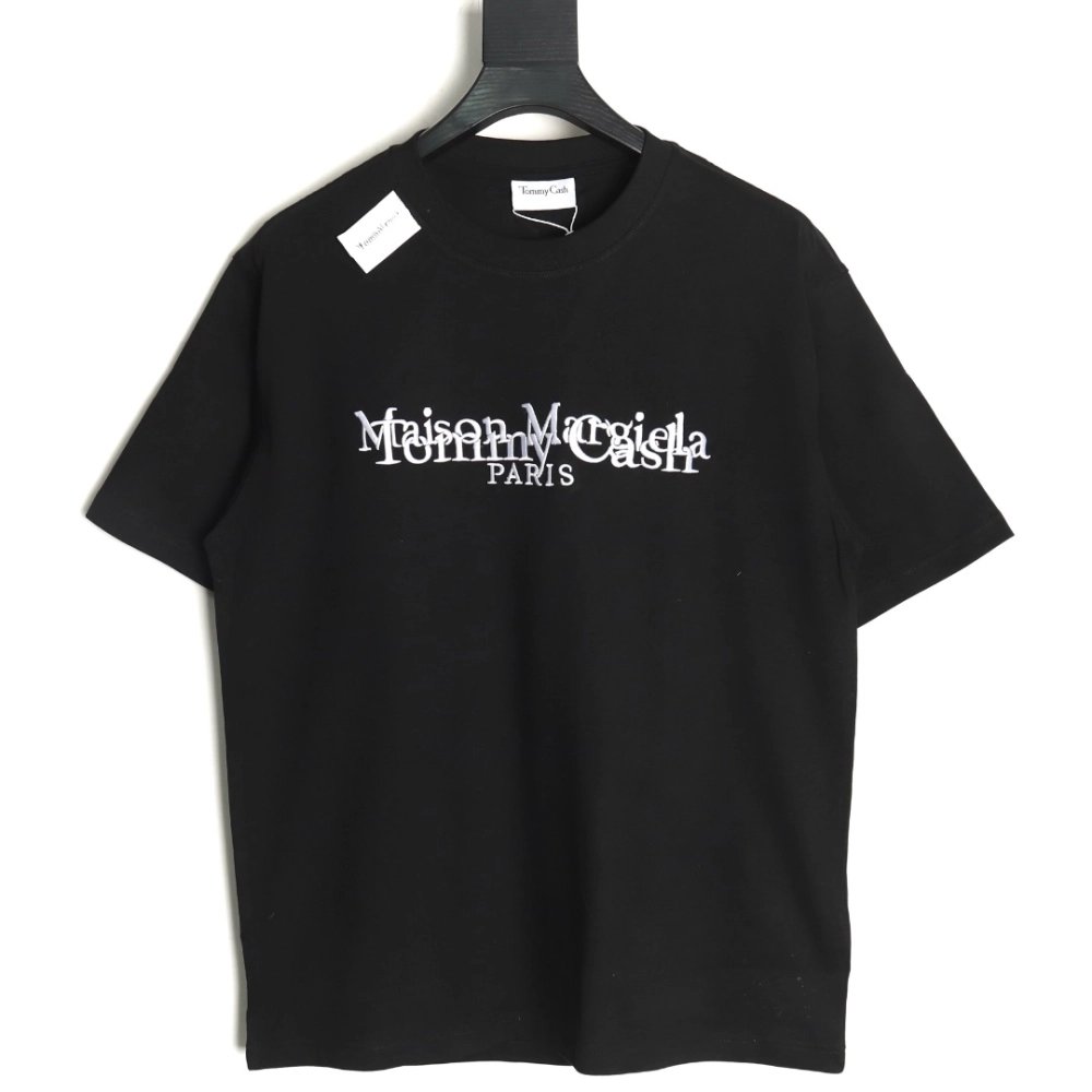 Maison Margiela &amp; Tommy Cash embroidered logo crew neck short sleeve T-shirt TSK1,Maison Margiela