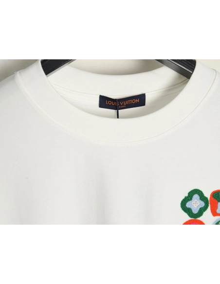 Louis Vuitton four-leaf clover logo embroidered short-sleeved T-shirt,Louis Vuitton