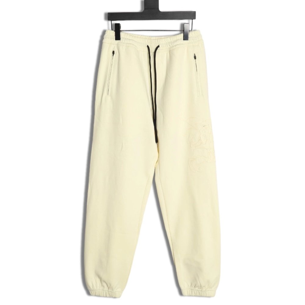 Burberry 3D embroidered logo sports casual sweatpants,Burberry